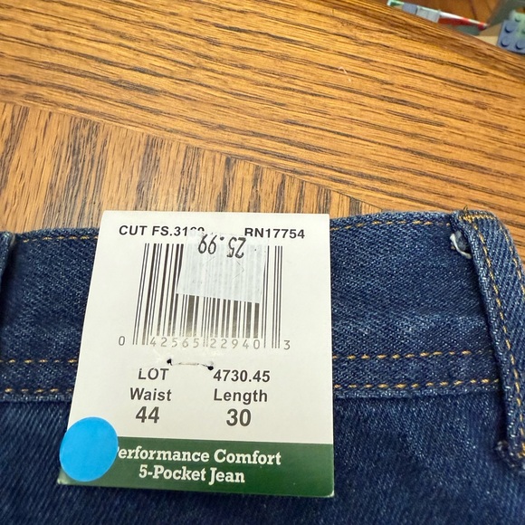 New with Tags KEY Classic Blue Straight-Leg Denim Jeans - Picture 8 of 9